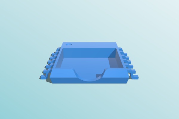 Mini Post-It Holder Chip | 3d print model