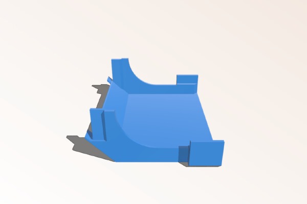 Dust shield - improves dust collection on belt-_disc sander Record Power BDS150 | 3d print model