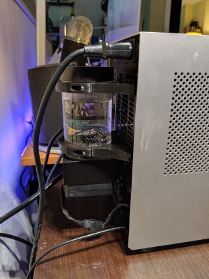 EKWB fan mounting bracket for 60mm coolant reservoir | 3d print model
