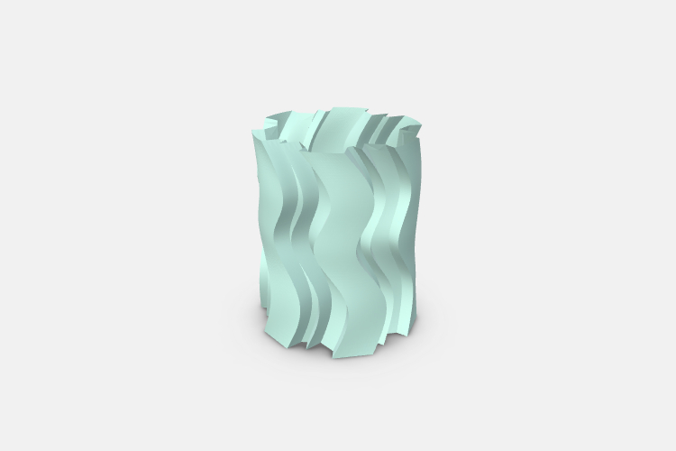 Wavey vase pen holder