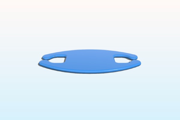 Simple Cord Wrap, 2mm | 3d print model