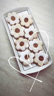 Linzer Cookie cutter flower design | 3d print model