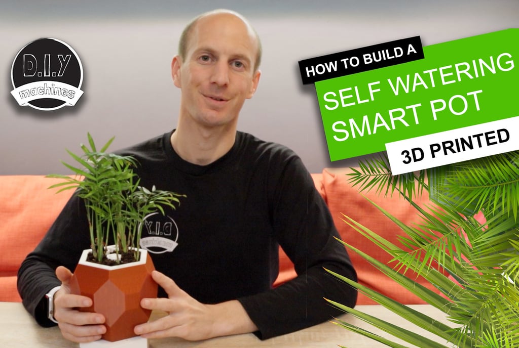 Automatic Smart Plant Pot - (DIY, 3D Printed, Arduino, Self Watering, Project)