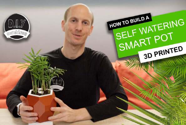 Automatic Smart Plant Pot - (DIY, 3D Printed, Arduino, Self Watering, Project) | 3d print model