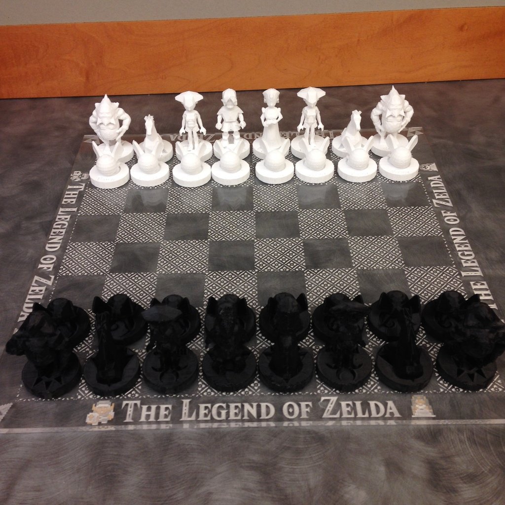Ocarina of Time Zelda Chess Set