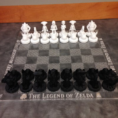 Ocarina of Time Zelda Chess Set | 3d print model