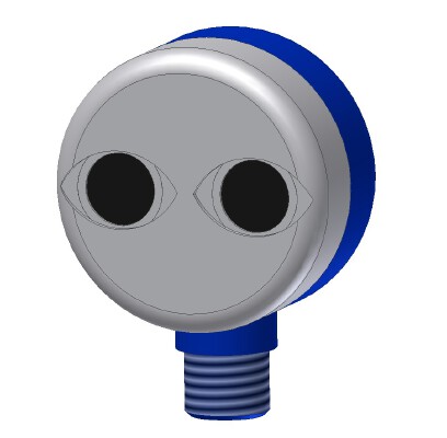 Ultrasonic sensor (HC-SR04) as a head | 3d print model