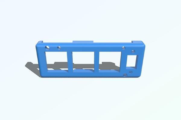 Boeing 737 AT AP FMC Indicator Push Buttons Plate for PCB (Standard PCB 2 x 8 cm) | 3d print model