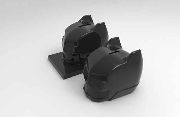 2 bat-helm banks | 3d print model