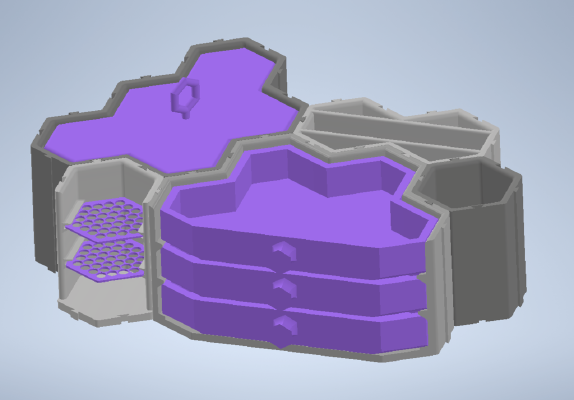 Modular Desk Organizer | 3d print model