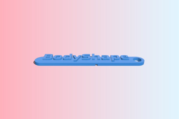Keychain with custom text | 3d print model