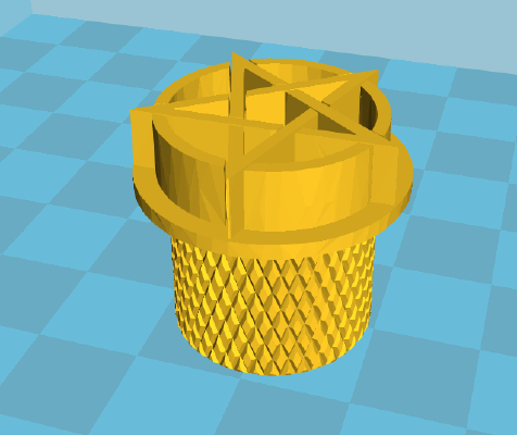 Guitar knob demon star | 3d print model