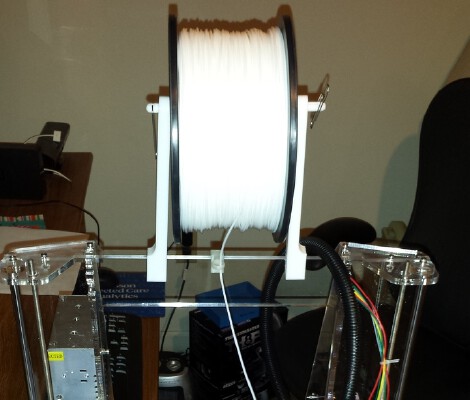 Folger Prusa i3 Overhead Spool Mount & Filament Guide | 3d print model