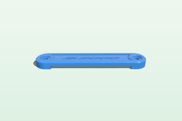 S2000 Battery Tie-Down | 3d print model