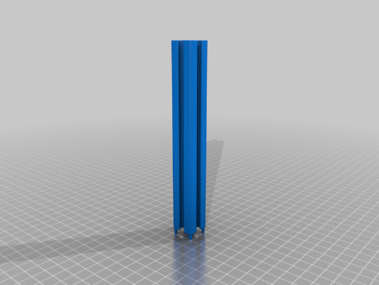 Profilati estrusi in alluminio 20mm x 20mm GENERICO-SLOT modulari | 3d print model