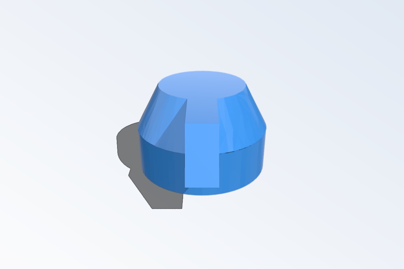 Ender 3 Control Knob With Skirt Remix (flat, easy print)