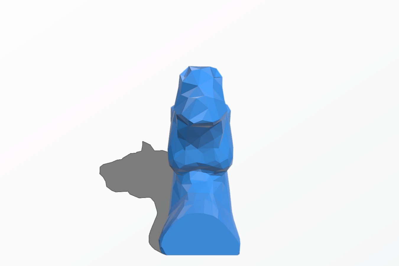 low poly horse head