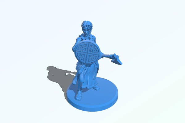 Human Female Viking for D&D Tabletop style RPG | 3d print model