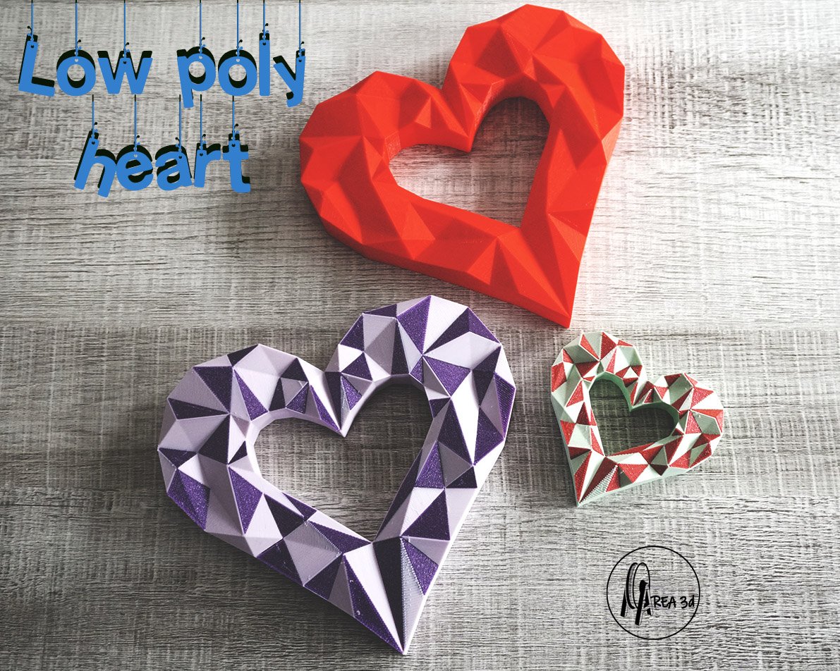 Low poly heart