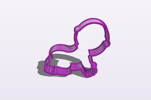 baby Cookie Cutter | 3d print model