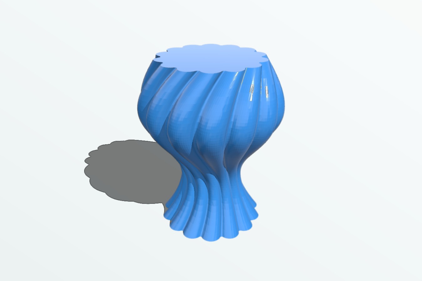 Twisted flower vase