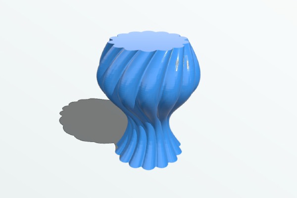 Twisted flower vase | 3d print model