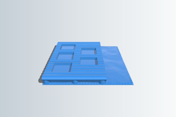 Muelle imhotep (10mm blocks) player Boat dock | 3d print model