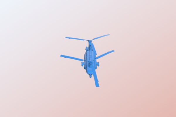 Helicopter CH-47 Chinook | 3d print model