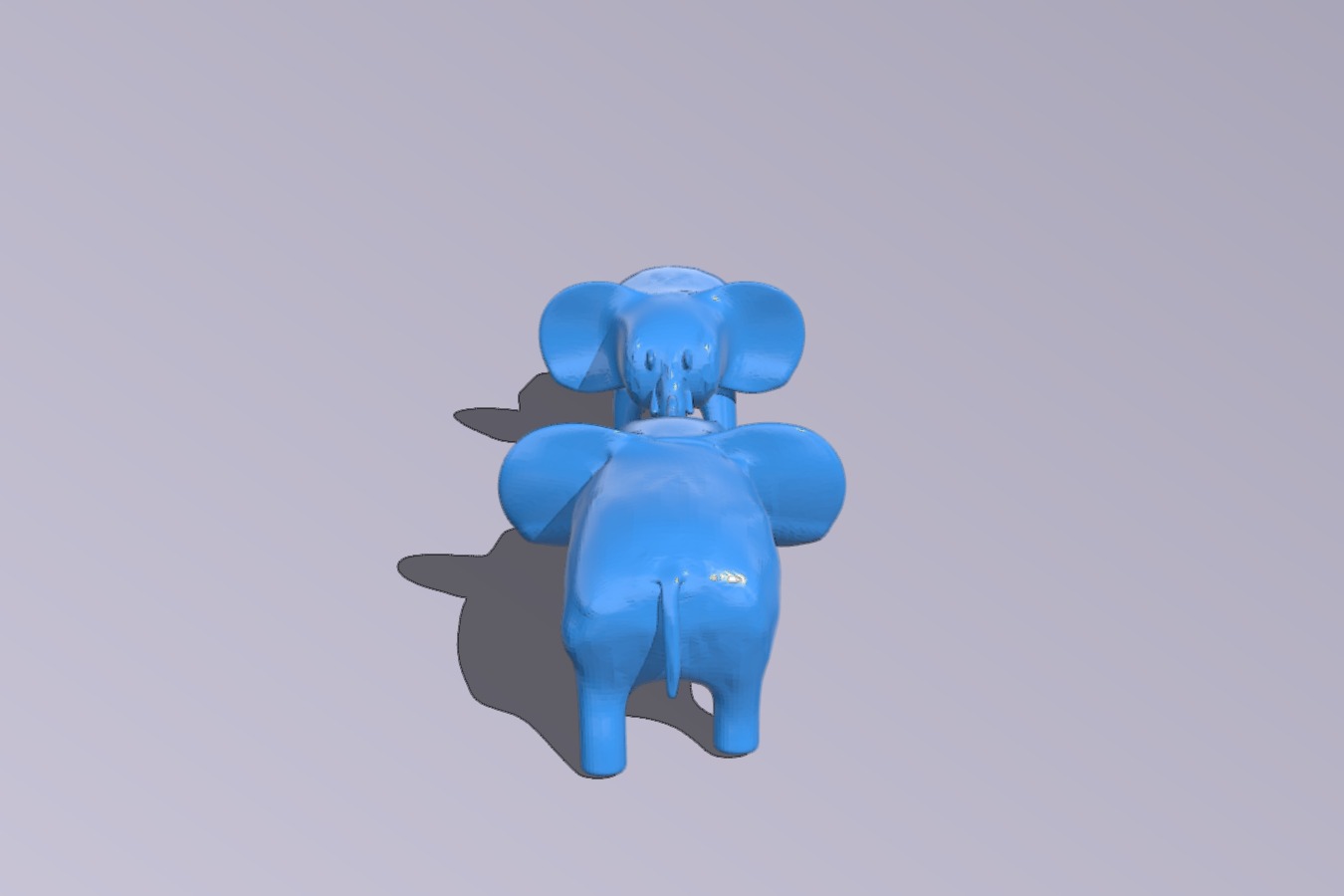 Elephants making heart
