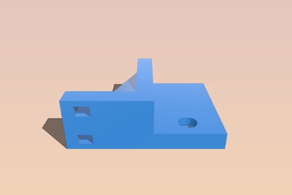 Printrbot Simple 1405 Extruder Cable Bracket | 3d print model