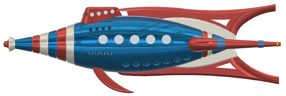 Buck Rogers Pursuit Ship | 3d print model