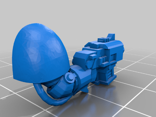 Terminator arm with Storm Bolter | 3d print model