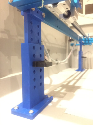 Adjustable Foot for 8mm Rails (aka Makeblock) | 3d print model