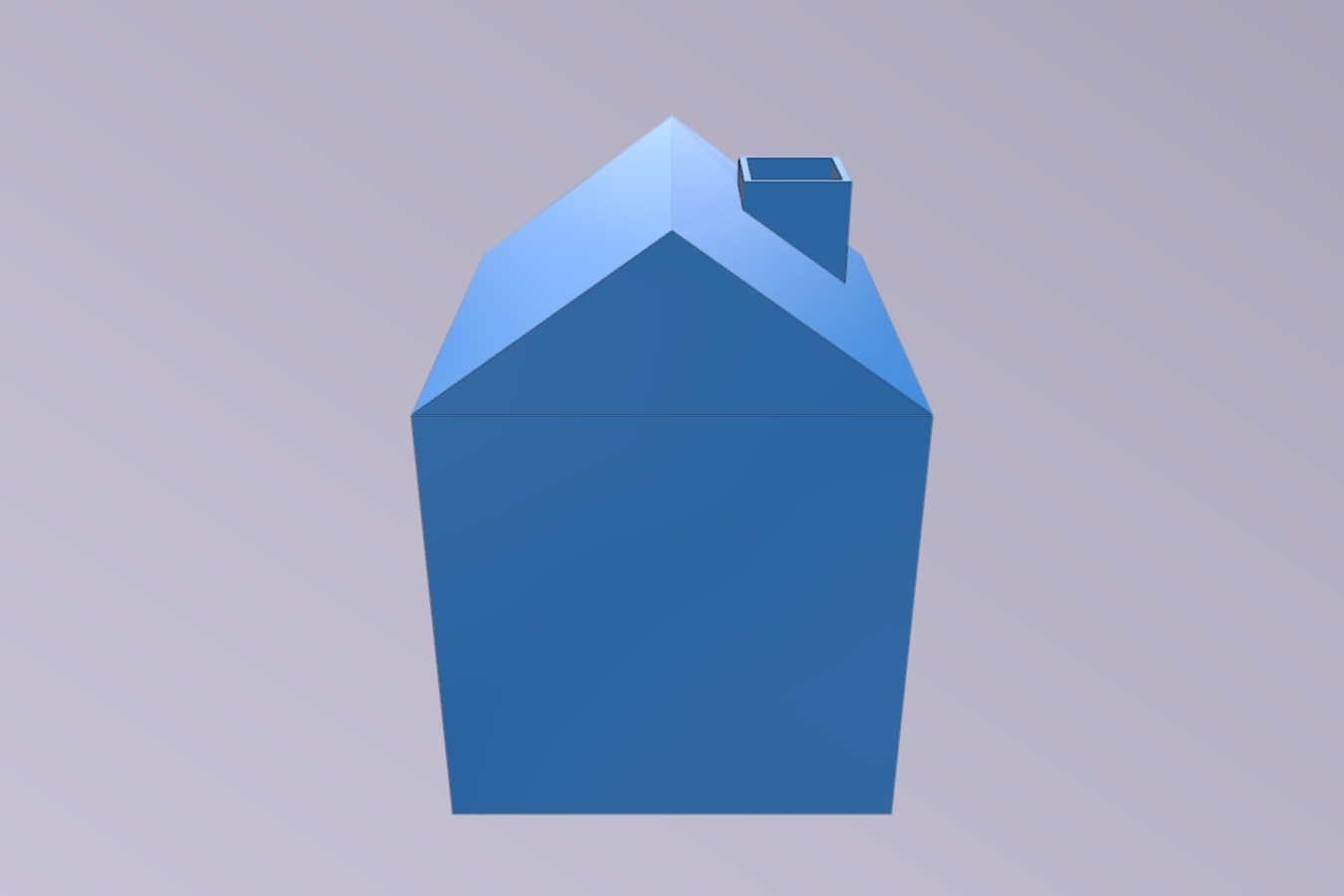 House with chimney tissue box