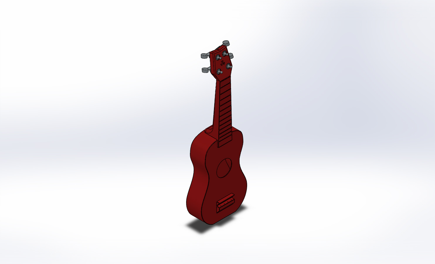 "Nukulele" Playable soprano Ukulele, sounds great printable without supports.
