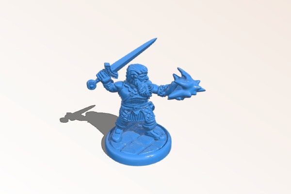 Tal - Dwarven Eldritch Knight | 3d print model