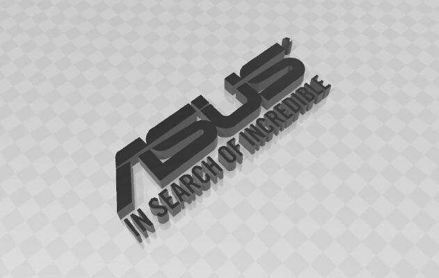 Asus original logo | 3d print model