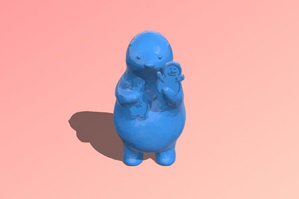 KUMATY : Polar Bear with Gingerbread Cookies | 3d print model