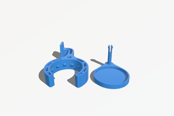 Citroen Grand C4 Picasso Window washer filling tube holder... | 3d print model