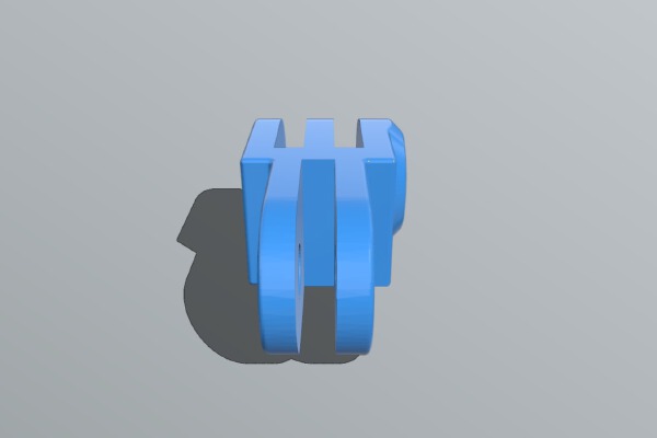 GoPro arm straight short | 3d print model