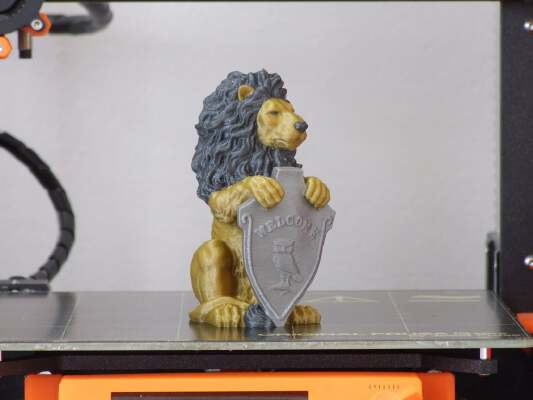 Lion Statue (multi-color) | 3d print model