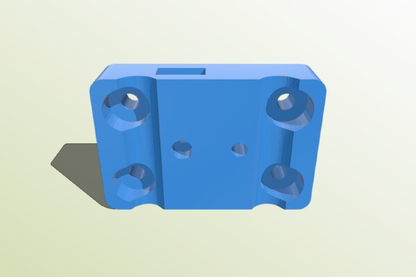 Alu-Extruder Bowden Rail Mount | 3d print model