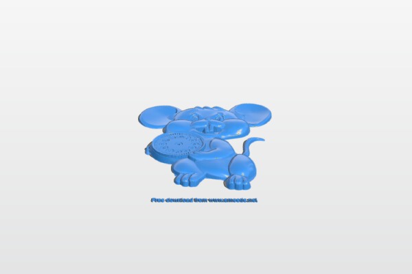 Mouse wall clock | 3d print model