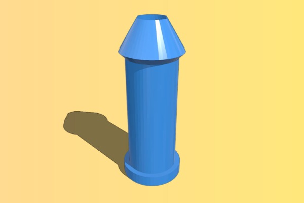Through hole plug _ retaining pin | 3d print model
