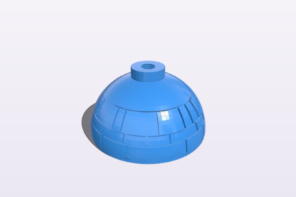 Death Star Screw Ball Remix Bottom | 3d print model
