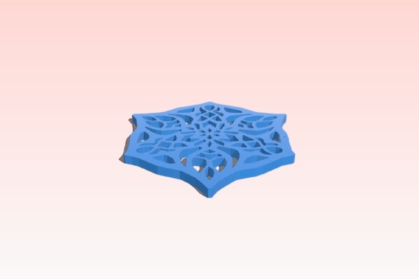 Mandala earrings | 3d print model