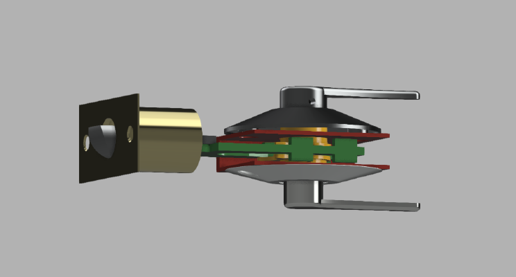 Door Latch Assembly | 3d print model