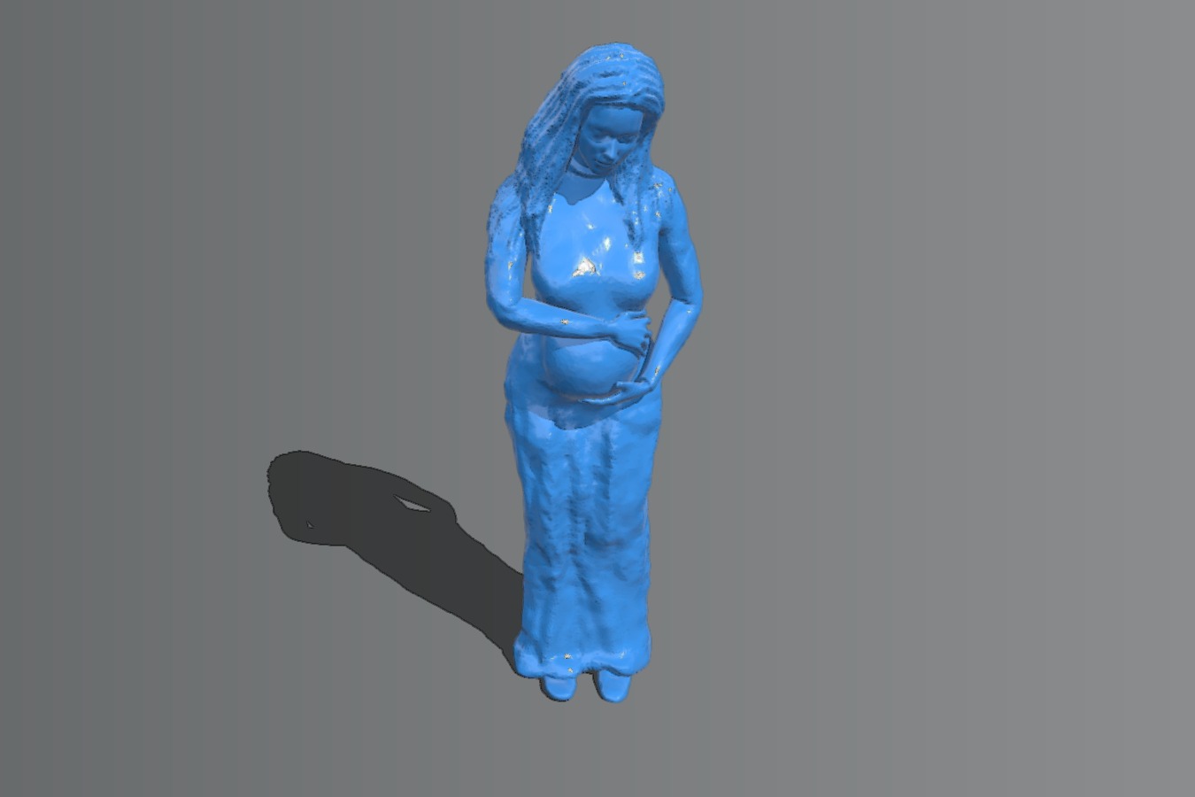 Pregnant Villager - Long dress version