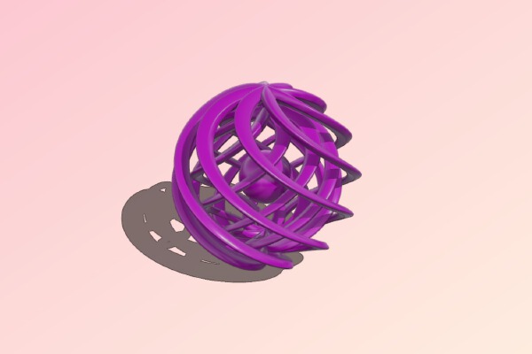 Nested Spheres with Ball | 3d print model