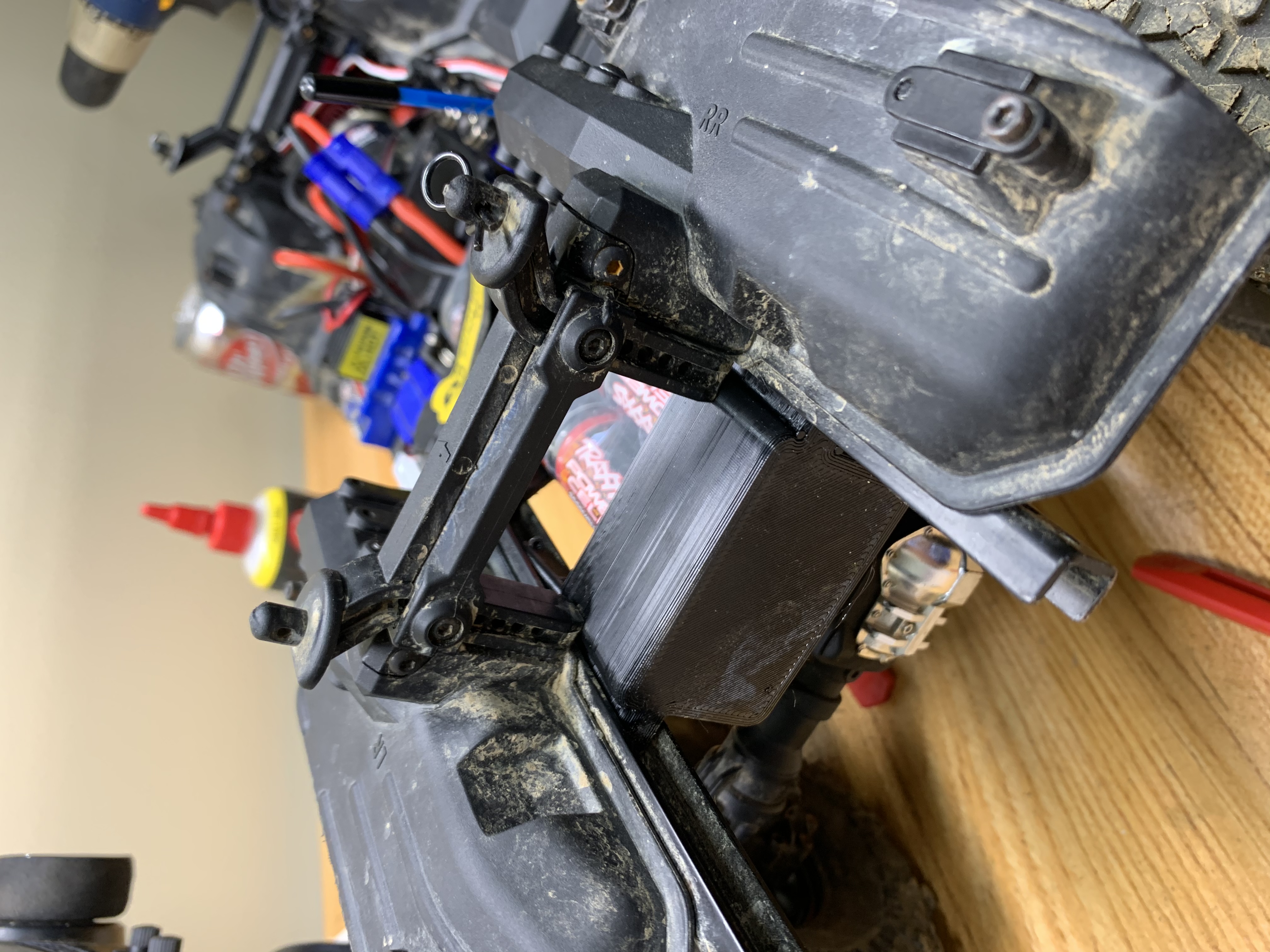 Trx4 LCG battery mount with rear crossmember FOR USE WITH LIFT KIT